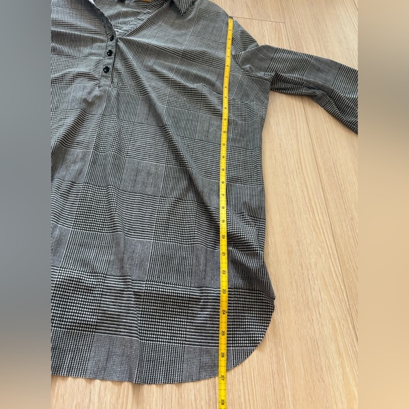 TRIBAL 24” PTP Long Checkered Shirt, Grey, Black and White, Size XL. - Picture 10 of 12